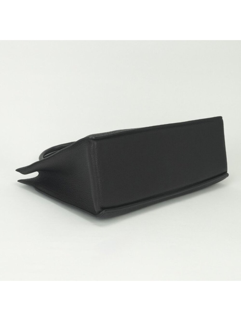 Hermes White Bus GM Tote Togo Chocolate Brown Gold Handbag Business Briefcase - Picture 6 of 8